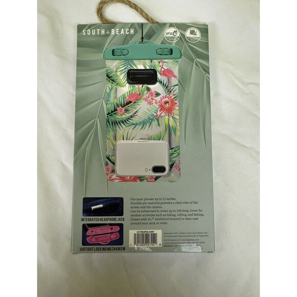 South Beach Waterproof Dust Sand Cell Phone Case Flamingo -New Airtight … - Picture 5 of 7